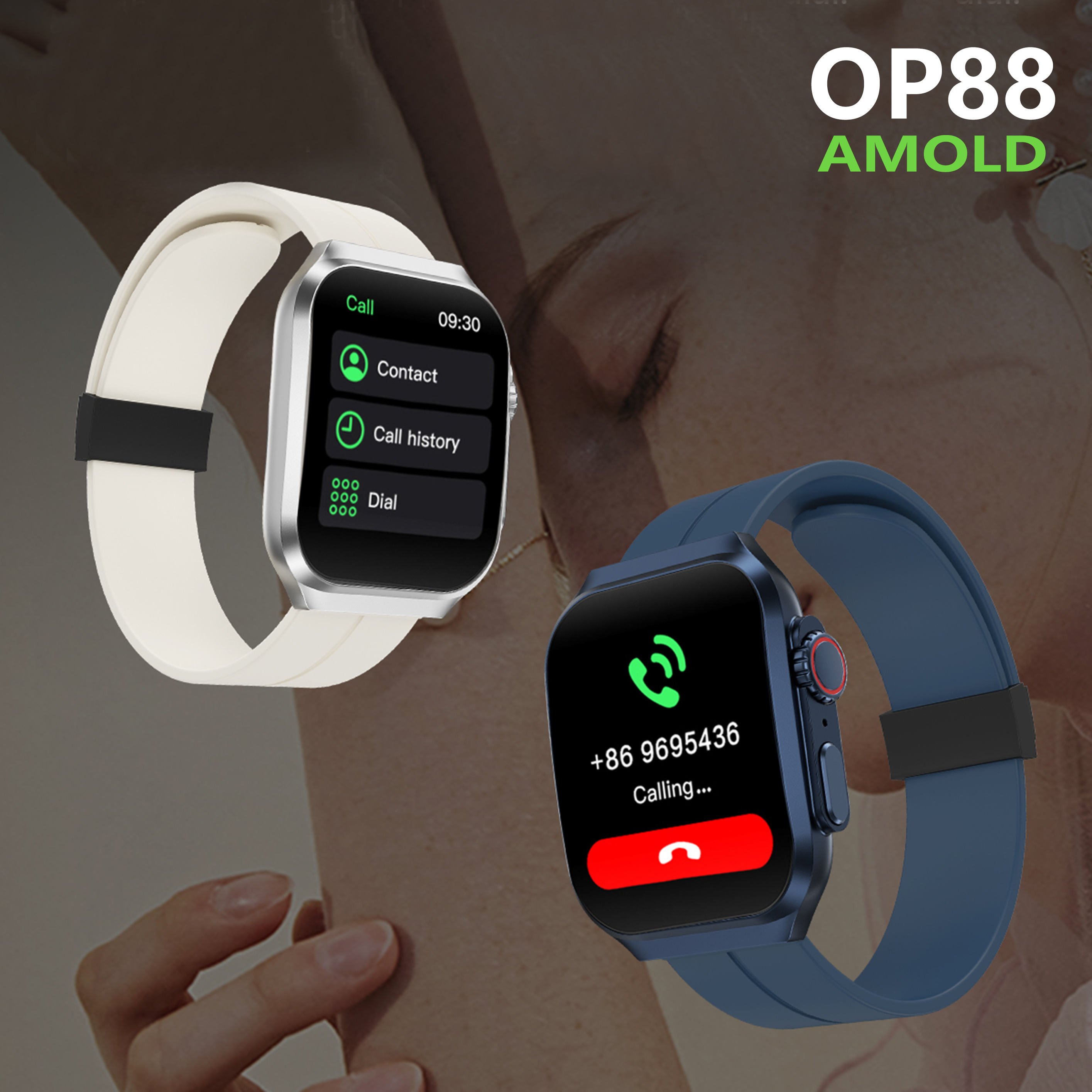 2024 Trend New Product OP88 Smart Watch AMOLED HD Curved Screen reloj Waterproof Shop for Watches Online Mens Style Watches oa88