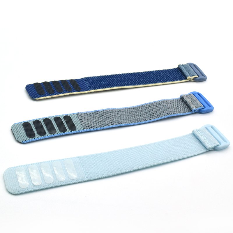 for custom men nylon self adhesive fastener 20 22 mm hook and loop tape for apple series 8 for iphone i smart watch band strap
