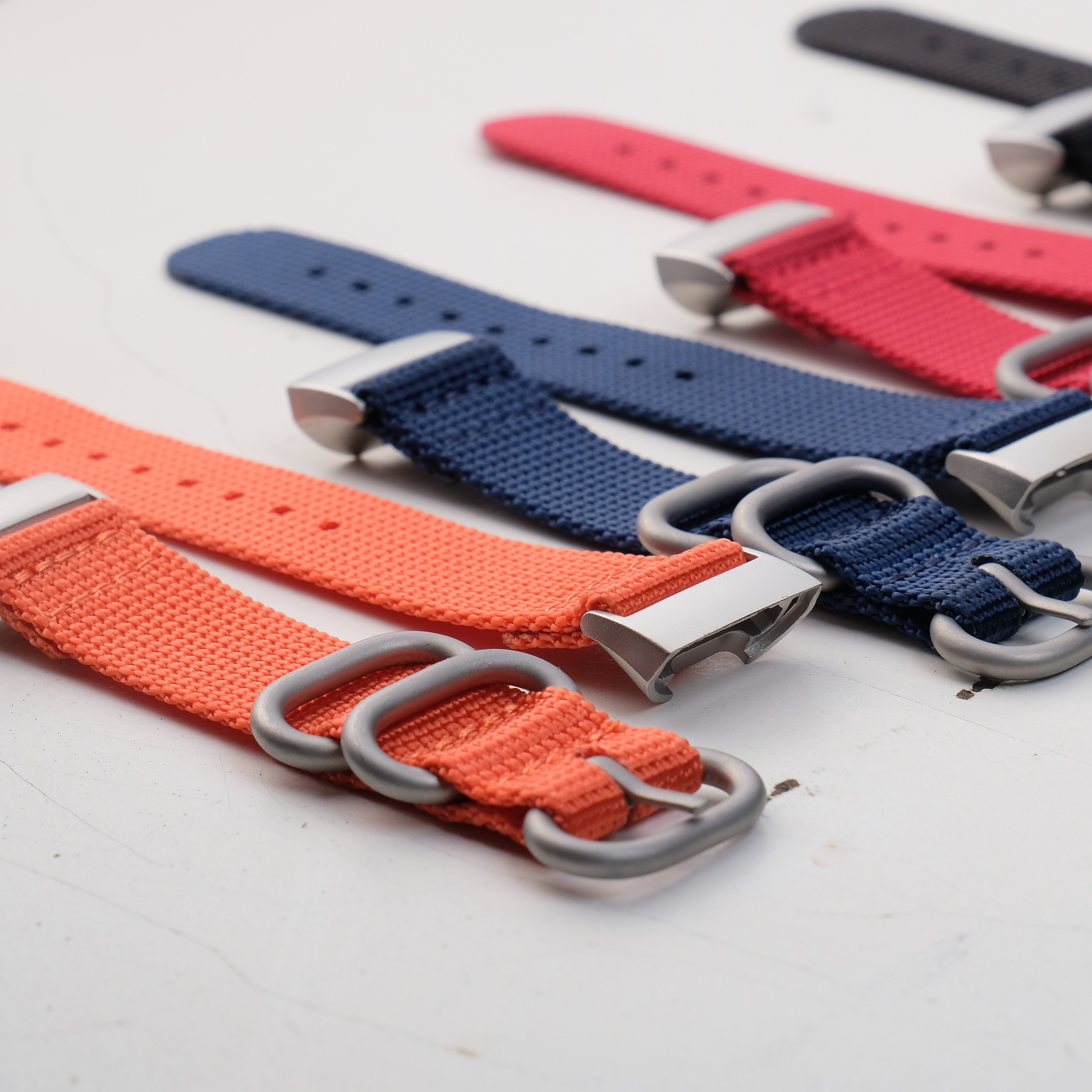 2024 factory price custom luxury fitness colorful adjustable striped sport nylon watch wrist band for Fitbit charge