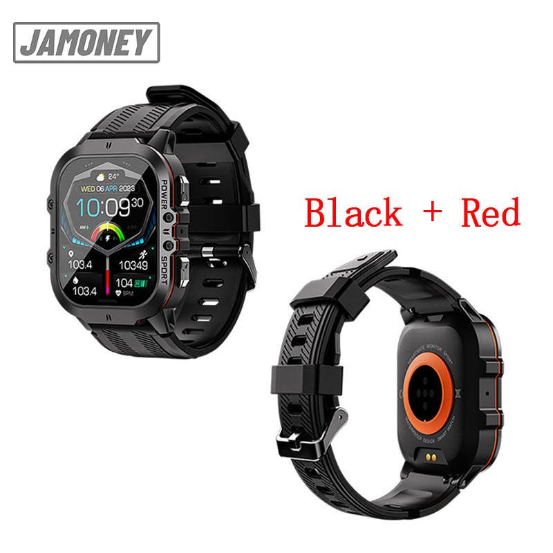 C26 AMOLED Outdoor Smart Watch for Men BT Call IP68 Waterproof Large Memory Outdoor Sports Smartwatch 350mAh Large Battery