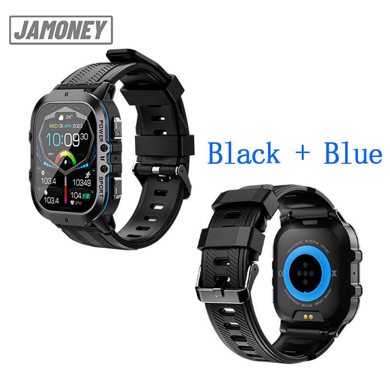 C26 AMOLED Outdoor Smart Watch for Men BT Call IP68 Waterproof Large Memory Outdoor Sports Smartwatch 350mAh Large Battery