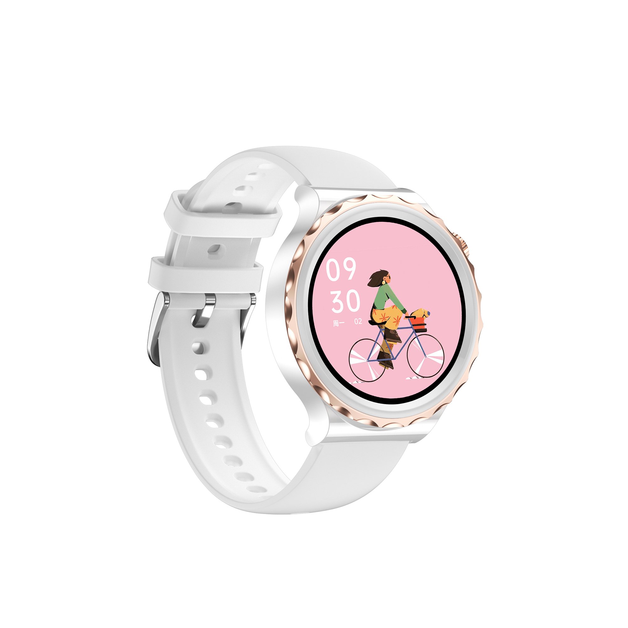 D3Pro Wireless Charging IP68 Waterproof Female NFC B T Calling Music Health Sports Smart watch For Women