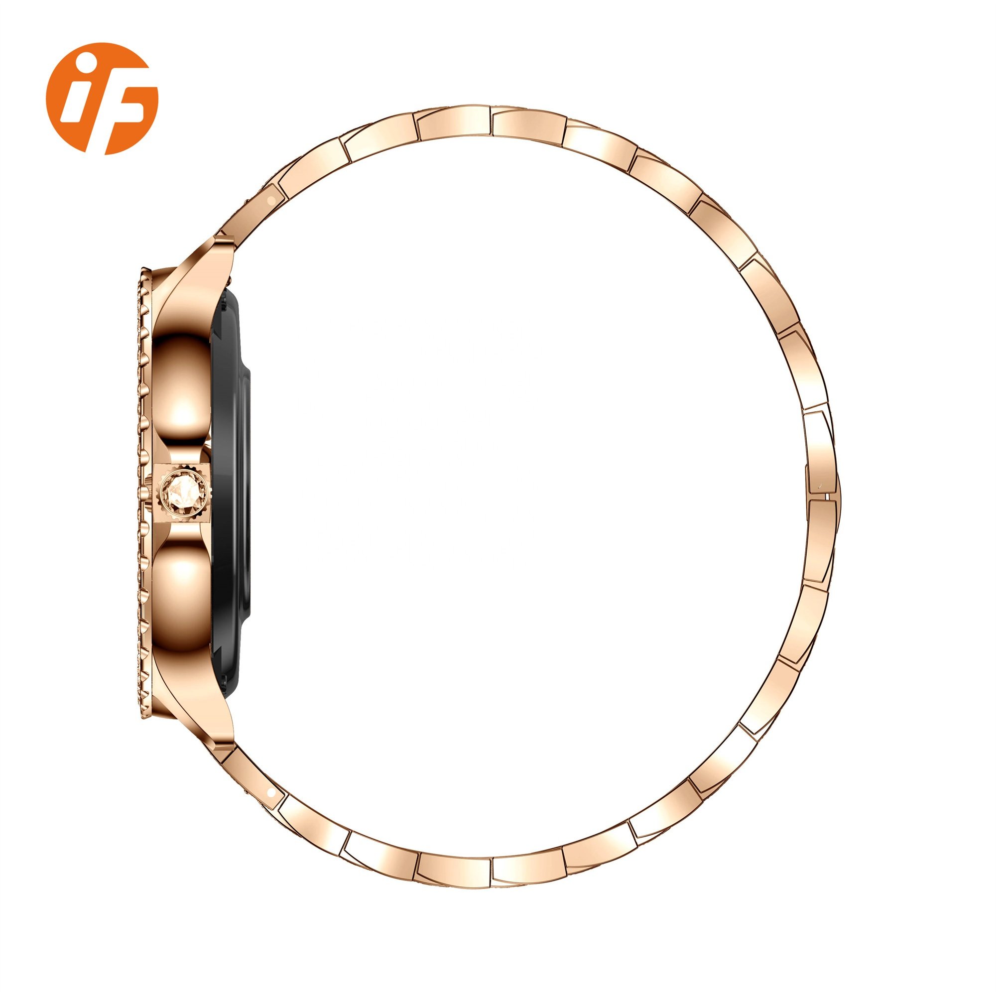 INNOFOVO i58 girls women gold diamonds smart watch gift set for ladies women