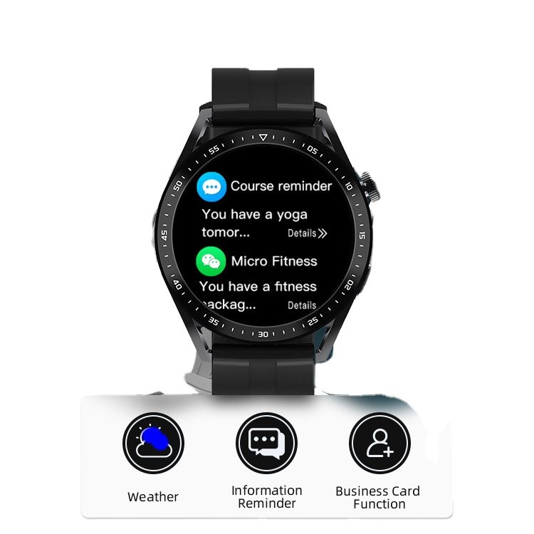 men business sports Reloj Round Smart Watch NFC Full touch Screen Bluetooth Call Smartwatch Voice Assistant for mobilephone