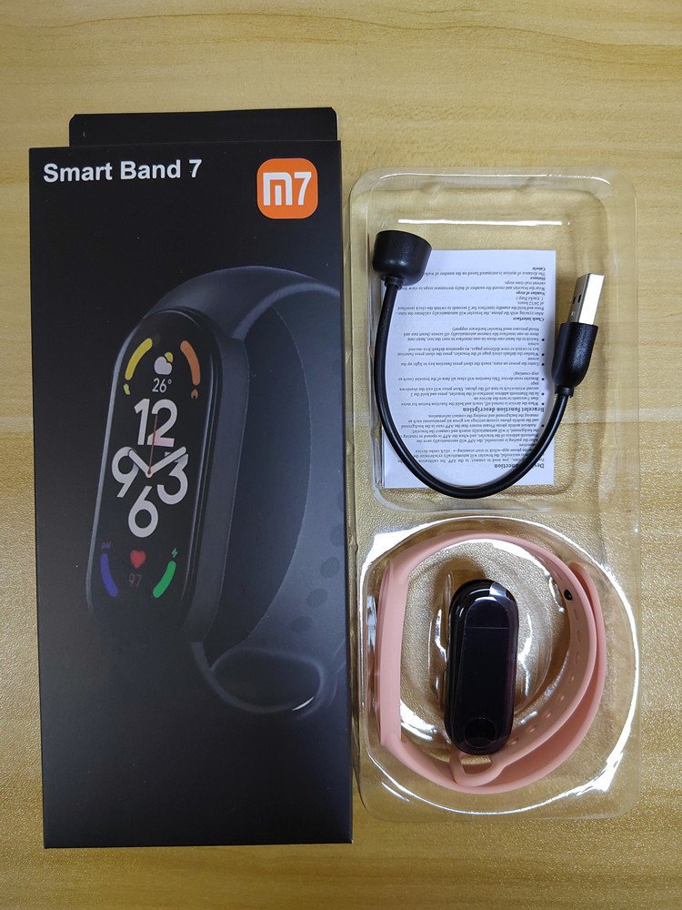 2024 New M7 Sport Smartband Watch Bracelet Wristband Fitness Tracker Blood Pressure Heart Rate Monitor Waterproof Smart Band