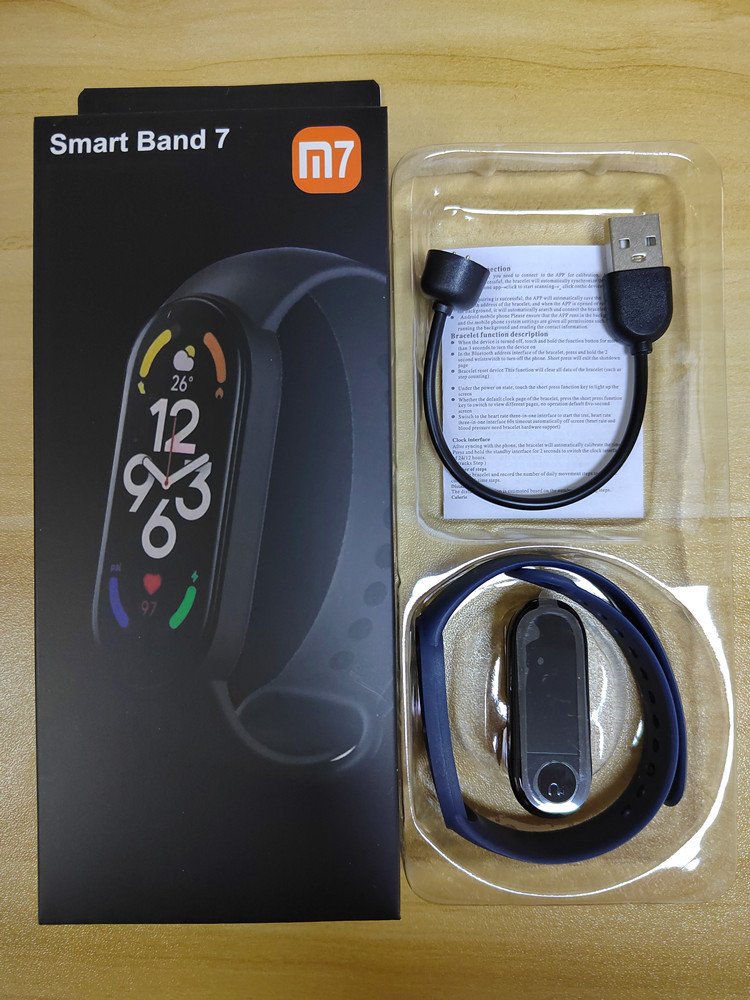 2024 New M7 Sport Smartband Watch Bracelet Wristband Fitness Tracker Blood Pressure Heart Rate Monitor Waterproof Smart Band