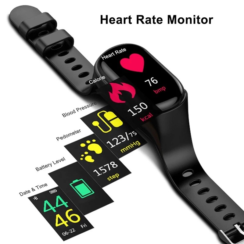 Newest Ai Smart Watch M1P With Tws Earbuds With Heart Rate Monitor Earphone