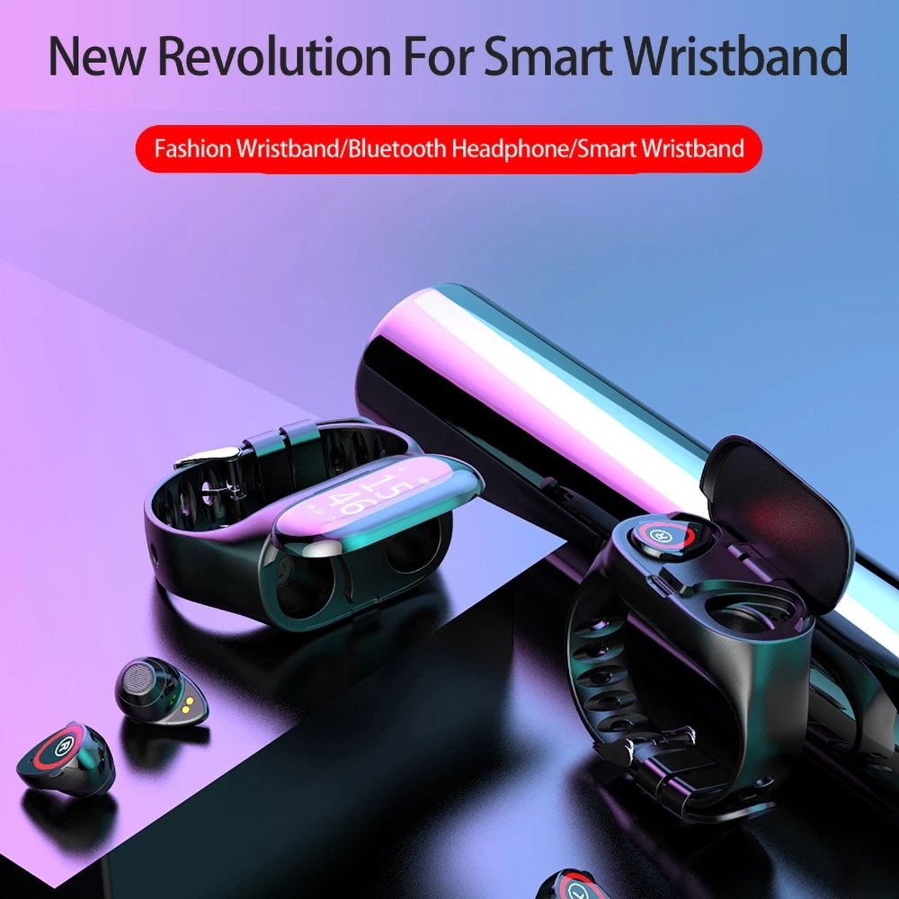 Newest Ai Smart Watch M1P With Tws Earbuds With Heart Rate Monitor Earphone