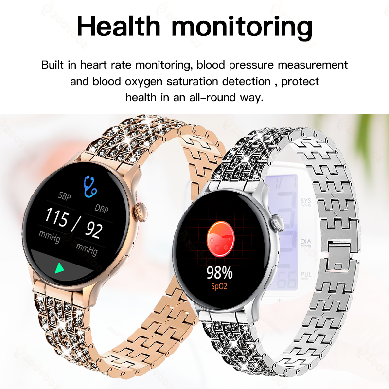 2023 New Voice Calling Smart Watches Women Always-on Display Custom Dial Stress Watch Men IP68 Waterproof Smartwatch Android IOS