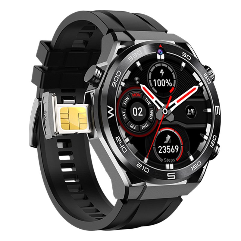 4G Smartwatch AMOLED Round Screen Dual Camera Video Call B8 Android Smart Watch