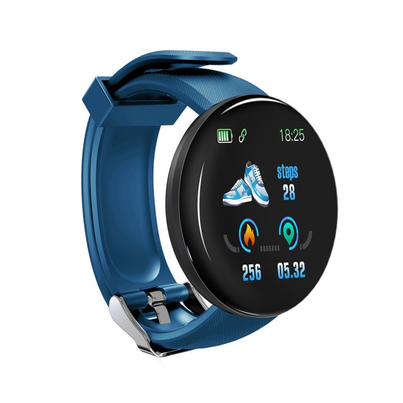 D18 Smart Watch with Heart Rate Monitor TFT Round Montre Inteligente IP67 Waterproof D20 Remote Control Function