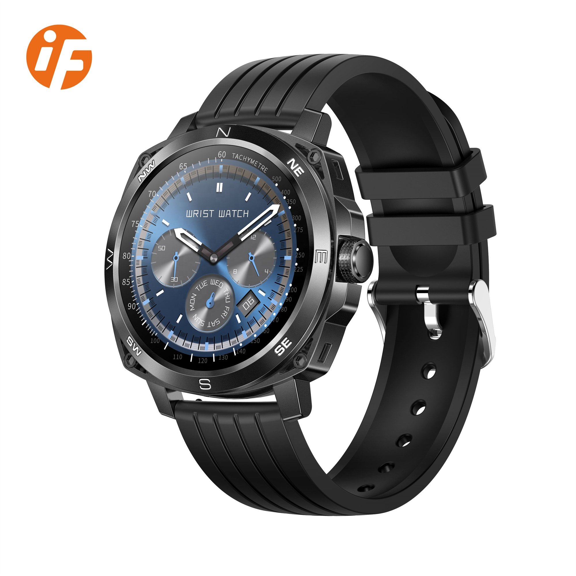 INNOFOVO 1.43Inch Amoled Blood Pressure Monitoring Waterproof Smart Watches For Men
