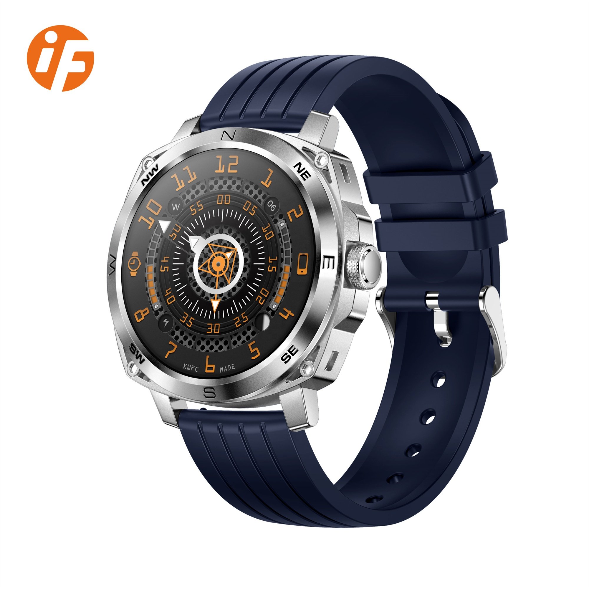 INNOFOVO 1.43Inch Amoled Blood Pressure Monitoring Waterproof Smart Watches For Men