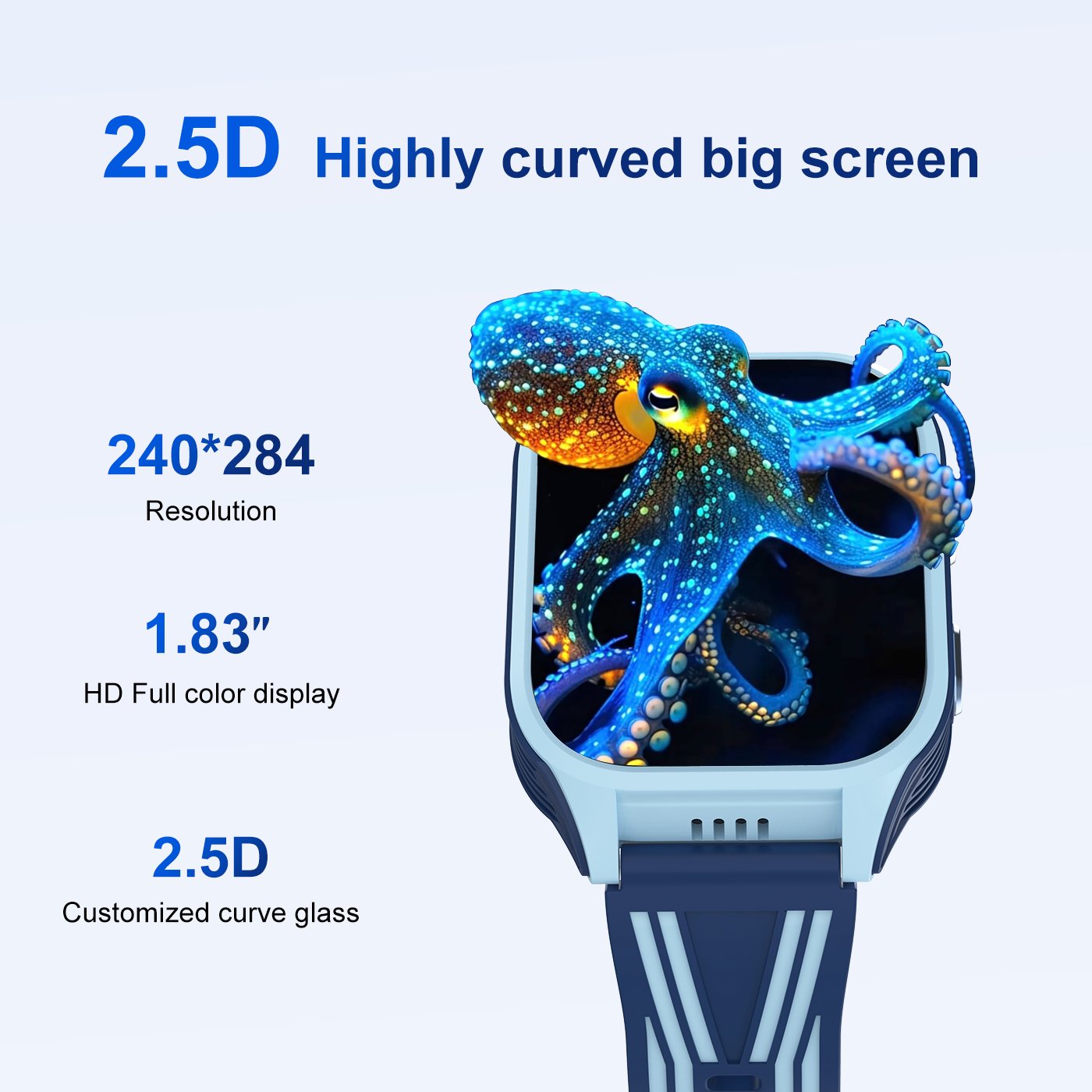 DH18 Gps Kids Security Watch 4g Nano Sim Card Calling Kids Smart Watch With Camera Support Video Calling