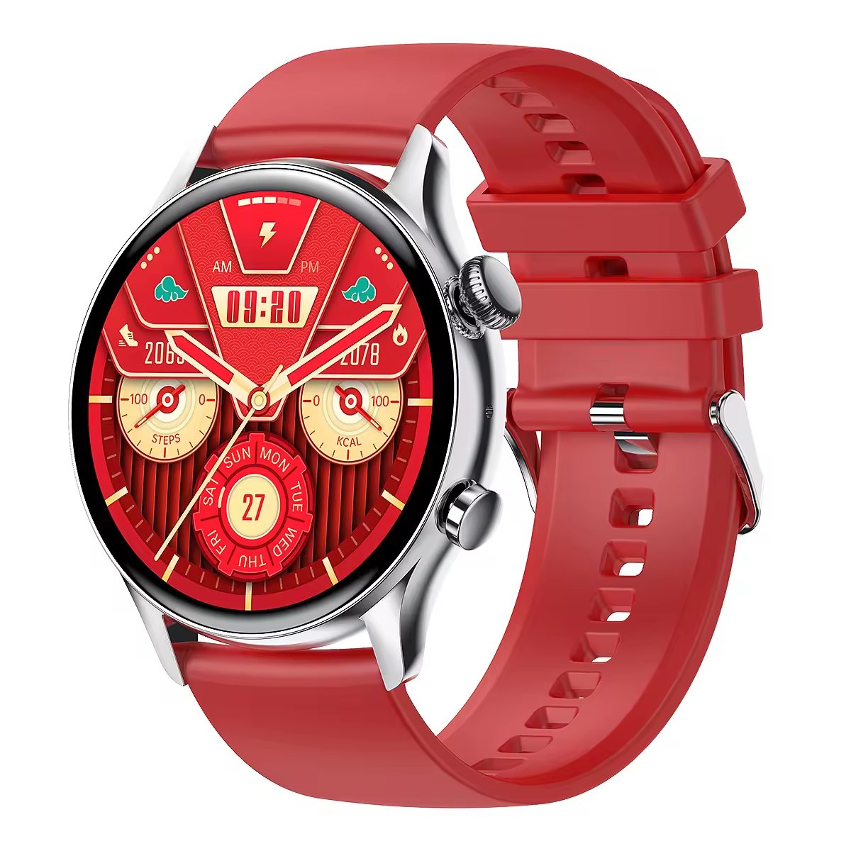 2024 New Full Amoled Display Hk8 Pro Smartwatch Bt Calling Music Play Nfc Bp Bo Hr Monitor Sport Smart Watch