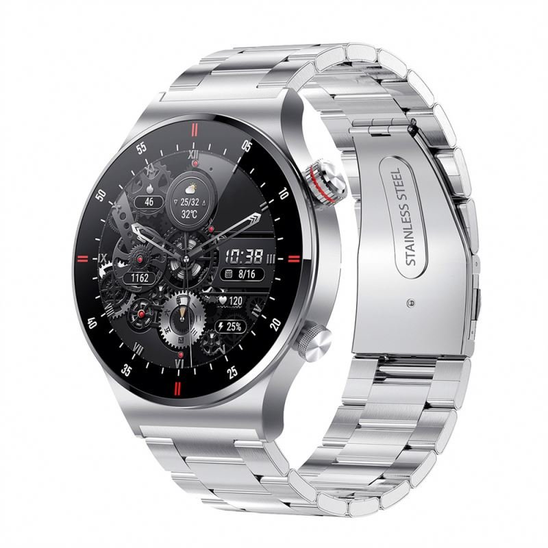 Fashion Sport Tracker Wearable Devices QW33 Smart watch Men Full Touch Screen Smartwatches Health Monitoring Waterproof