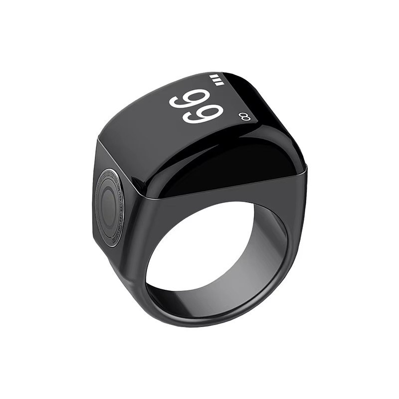 Equantu Zikr Ring Plastic Counter Muslim Smart watches Ring 702 With Tasbih Online Azan Clock Sunrise Alarm Clock Function