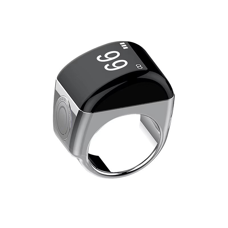 Equantu Zikr Ring Plastic Counter Muslim Smart watches Ring 702 With Tasbih Online Azan Clock Sunrise Alarm Clock Function