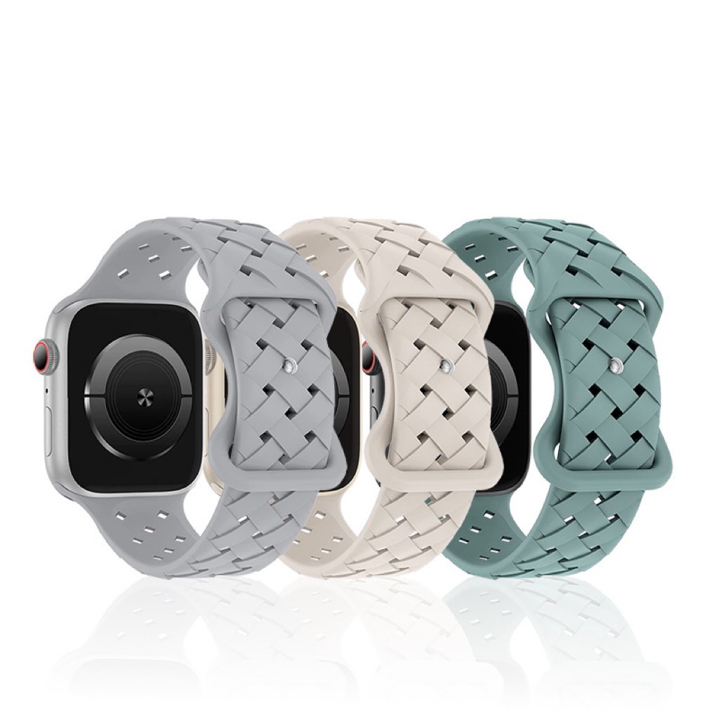 MOMI Smart Watch Sport Bands Women Men Braided Silicone Wrist Watchbands Rubber Watch Strap 49MM 45MM 44MM 38MM For Apple Watch