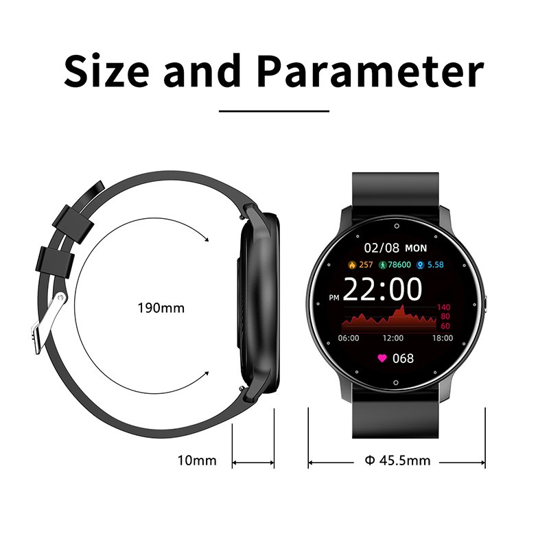Smart watch ZL02D Smart Watch Men Lady Sport Fitness Sleep Heart Rate Monitor Waterproof For IOS Android Bluetooth Phone