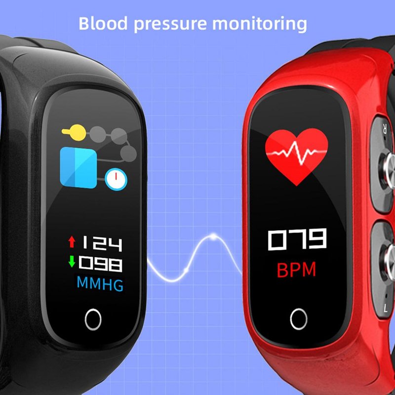 N8 Smart Watch Waterproof Ipx7 earbuds Earphone Stereo Wireless Headphone With Heart Rate Monitor TWS Headset 2 in 1 Smartwatch