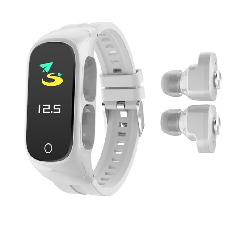 N8 Smart Watch Waterproof Ipx7 earbuds Earphone Stereo Wireless Headphone With Heart Rate Monitor TWS Headset 2 in 1 Smartwatch