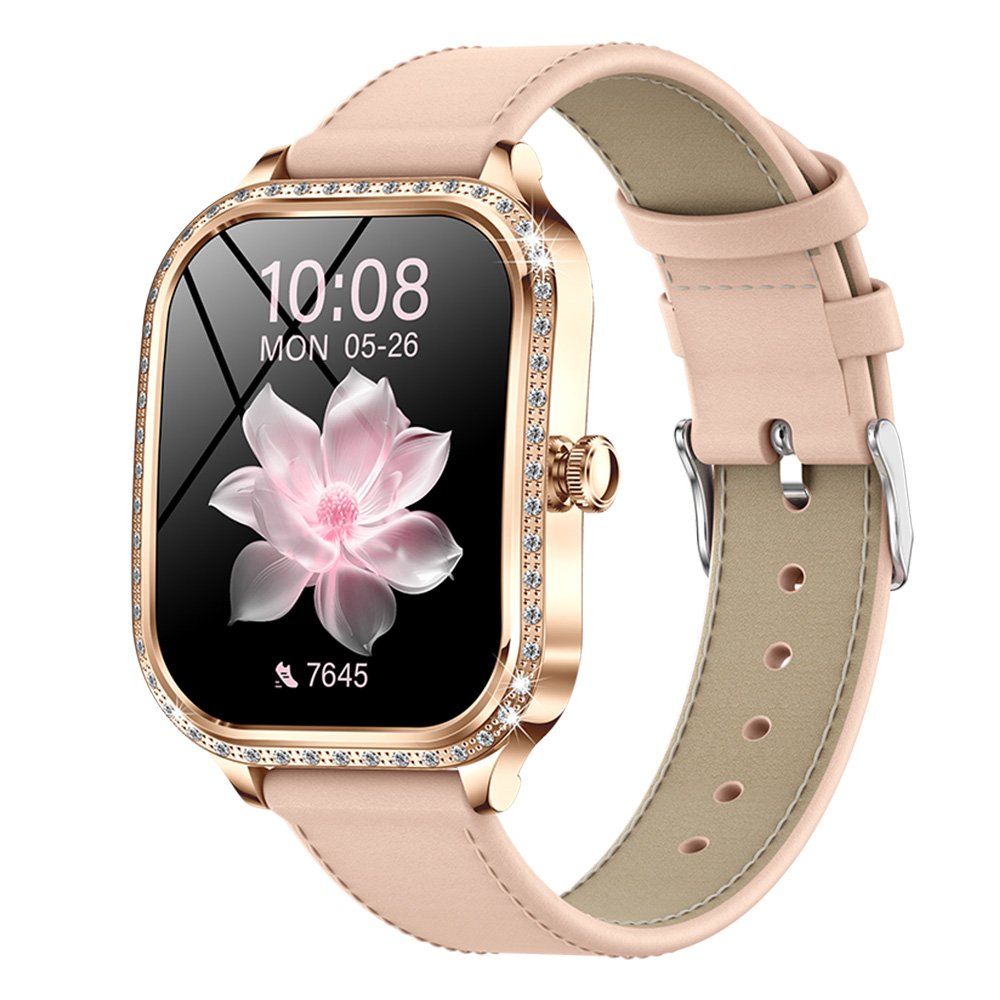 2024 MK88 Women's Smart Watch 1.75inch Screen BT Call Heart Rate Health Monitoring Lady Fashion Diamond Smartwatch