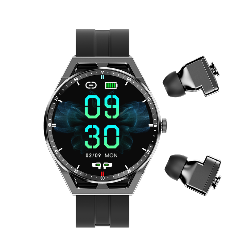 T20 TWS Earbuds 2 In 1 Wireless Earphones 1.3inch smart watch smartwatch t20 sport deportivo gift reloj inteligente NEW 2023