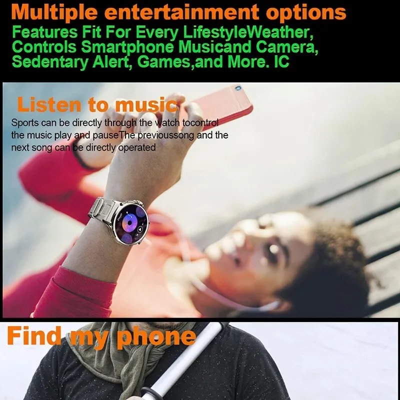 V69 Smart Watch 1.85'' HD Large Screen Full Touch 710mAh Big Battery Outdoor Sports Waterproof BT Calling Smartwatch for Men