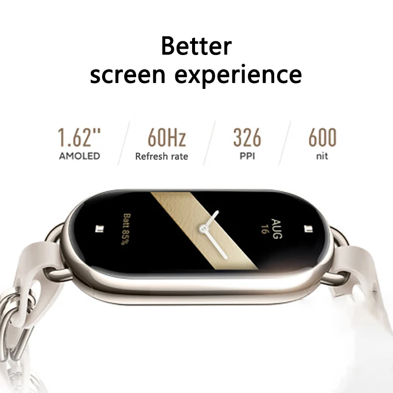 Original Xiaomi Mi Band 8 1.62 Inch Amoled Screen Smart Watch Mi Band 8