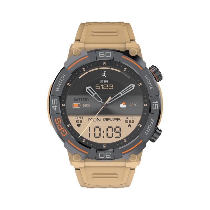 MG02 Accurate GPS Running Walking Hiking Outdoor Sports Modes Smart Watch 1.39 Inch Smartwatch with Compass Sports Tracker 2024