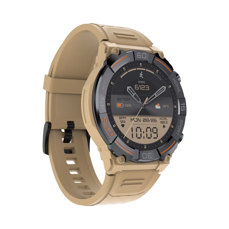 MG02 Accurate GPS Running Walking Hiking Outdoor Sports Modes Smart Watch 1.39 Inch Smartwatch with Compass Sports Tracker 2024