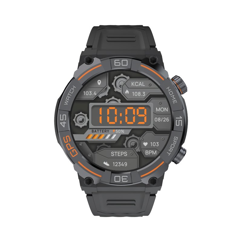 MG02 Accurate GPS Running Walking Hiking Outdoor Sports Modes Smart Watch 1.39 Inch Smartwatch with Compass Sports Tracker 2024