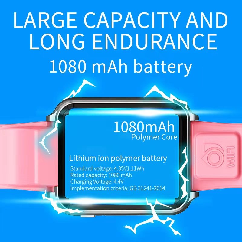 Smart Watch 2024 W5 Dual Camera Shooting Recording Video Calls Relogio Smartwatch 4G GPS Smart Watch for Kids