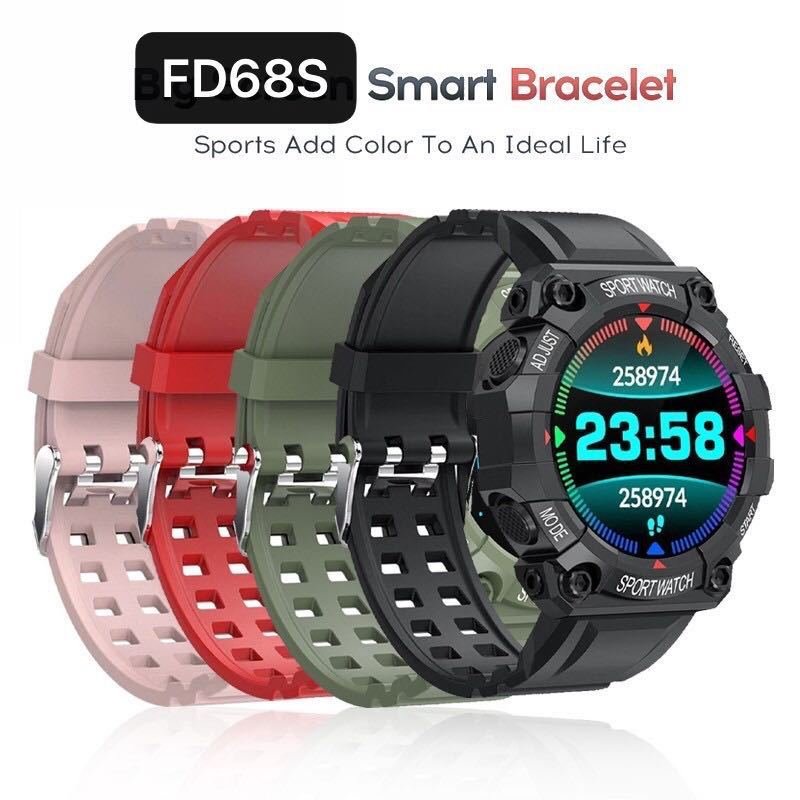 FD68 Smartwatch Fitness Tracker Color Screen Smartwatch FD68 Heart Rate Monitor Fitness Band Smart Watch FD68S