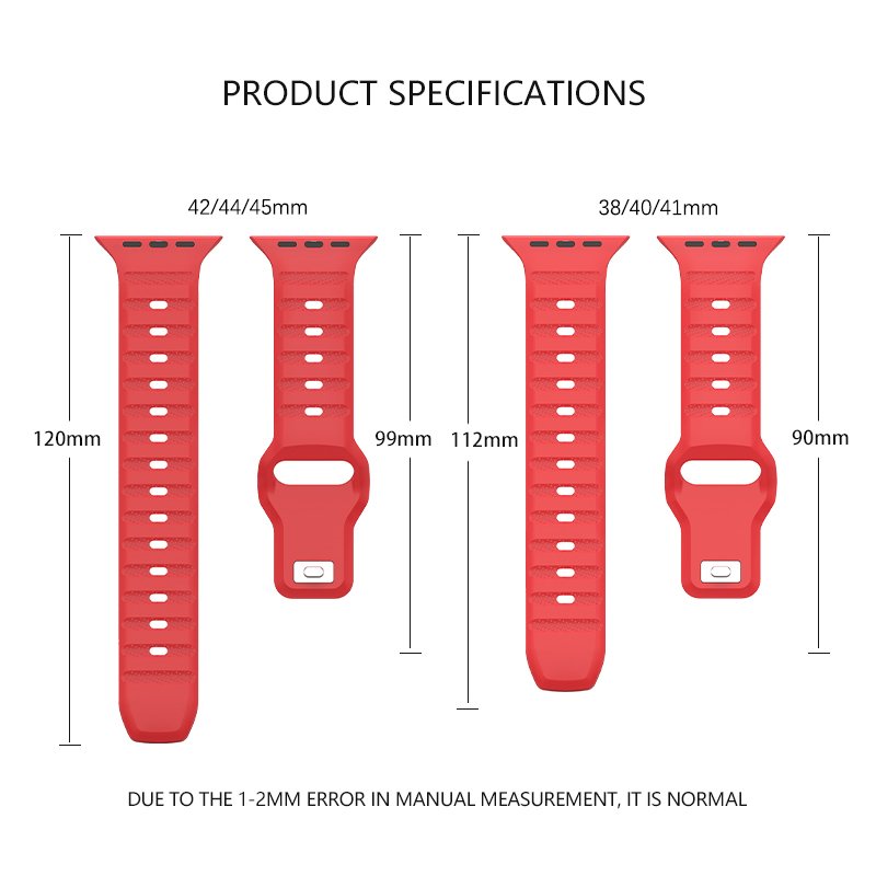 New Sport Silicone Watchband Silicon Strap Smartwatch Bands Fluoroelastomer Fkm Rubber Watch Band For Smart Watch