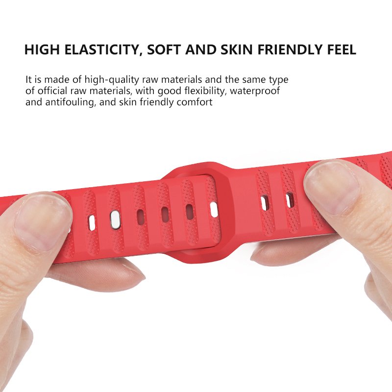 New Sport Silicone Watchband Silicon Strap Smartwatch Bands Fluoroelastomer Fkm Rubber Watch Band For Smart Watch
