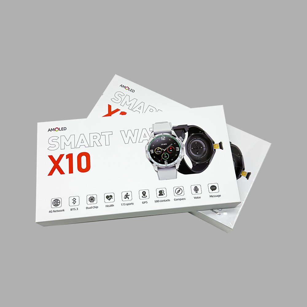 X10 4G Android Smart Watch Phone Mobile Call Sim Card S9 S8 Ultra 4G GPS WIFI Dual Video Camera Men Round Smartwatch