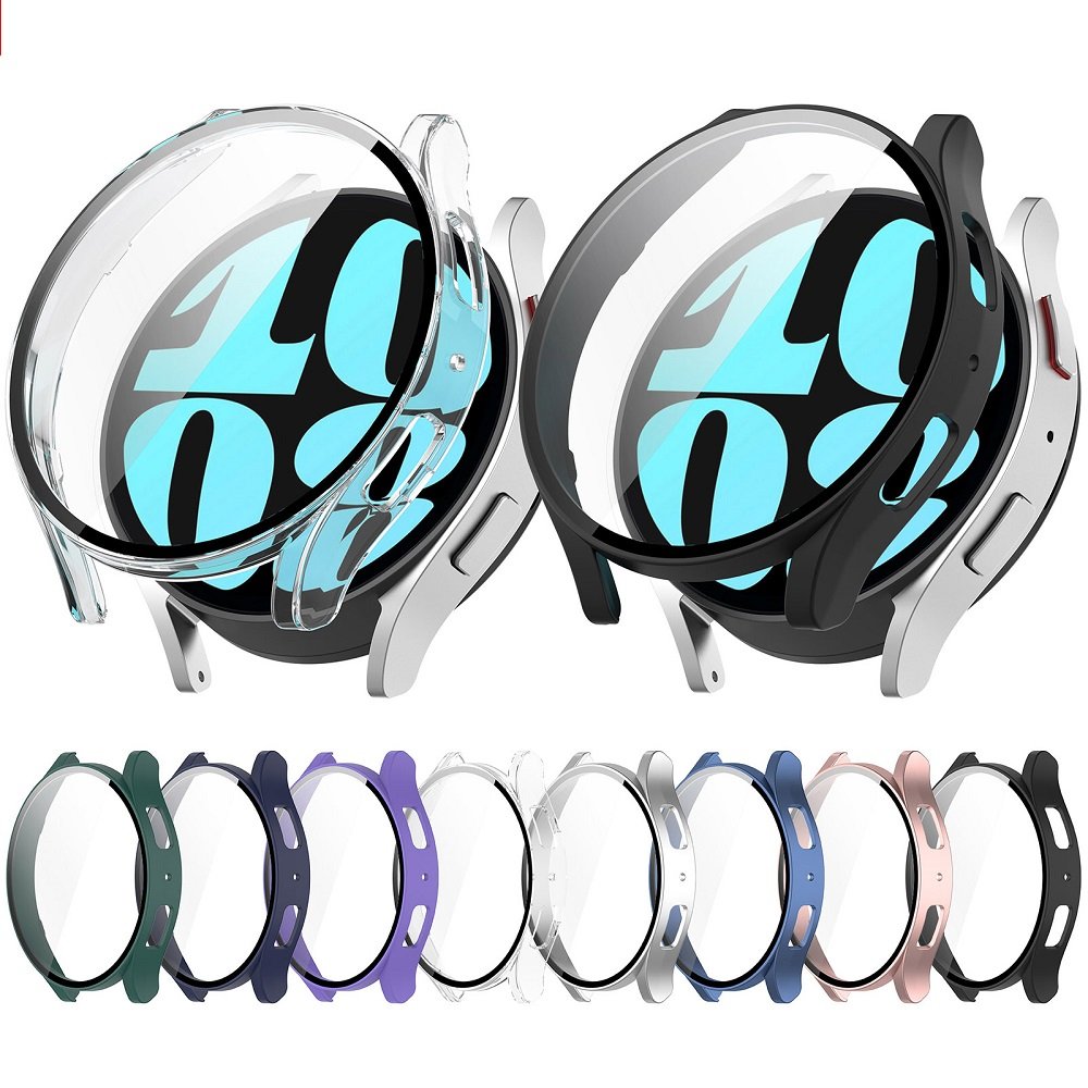 Hot style PC+Tempered Glass Case For Samsung watch6 Smart Watch Protector Case For Samsung watch6 Protector case Accessories