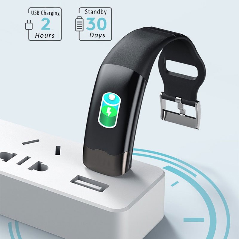 Spovan H02 Pro ECG PPG Wristband Watch Smart Bracelet With Body Temperature