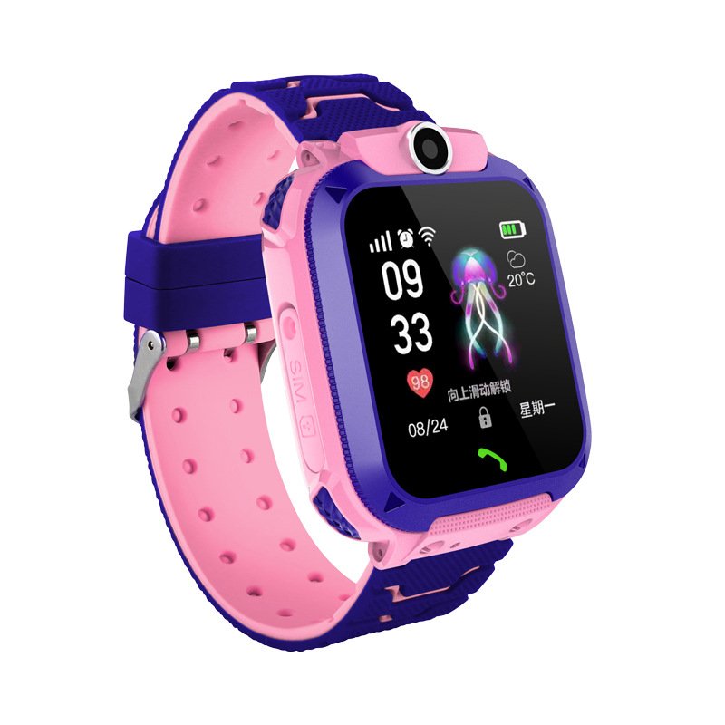 Q12 kids smart watch with sim card IP67 Waterproof sos camera smartwatch phone GPS tracker watch for children