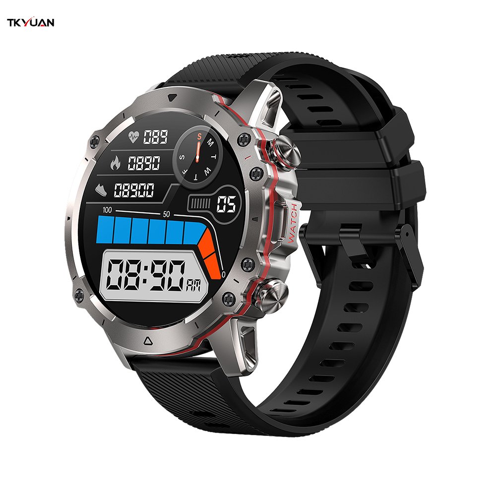 Factory Oem Outdoor 1.39Inch Sport Smart Watch Ip67 Waterproof Watch Phone Health Monitor Smartwatch Reloj 400Mah Android