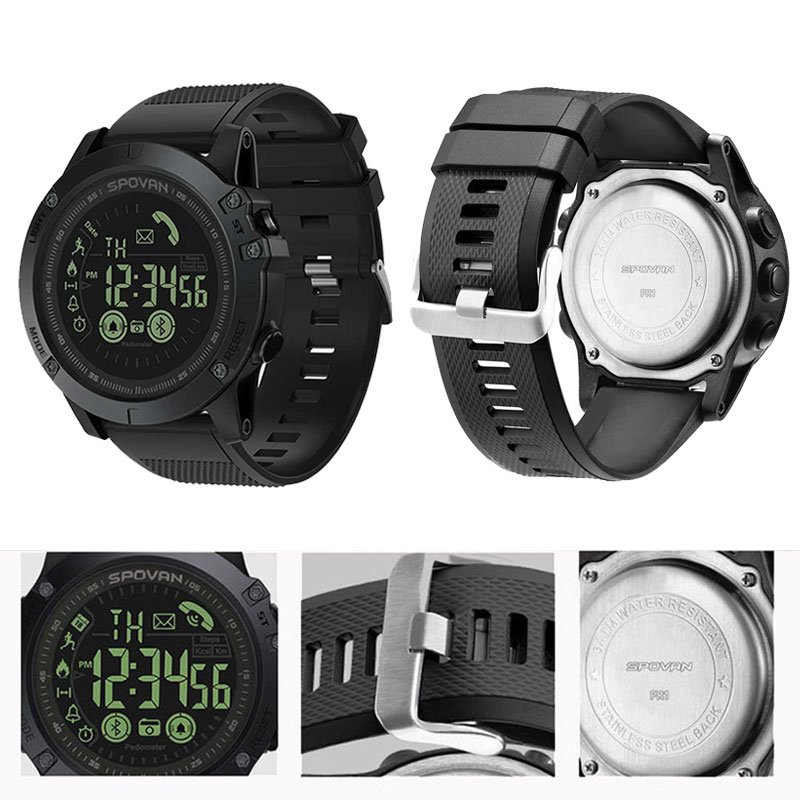 Spovan PR1 IP67 Waterproof Fitness Tracker Smart Watch