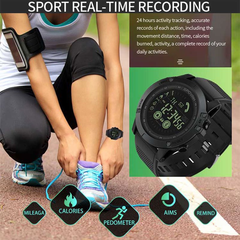Spovan PR1 IP67 Waterproof Fitness Tracker Smart Watch