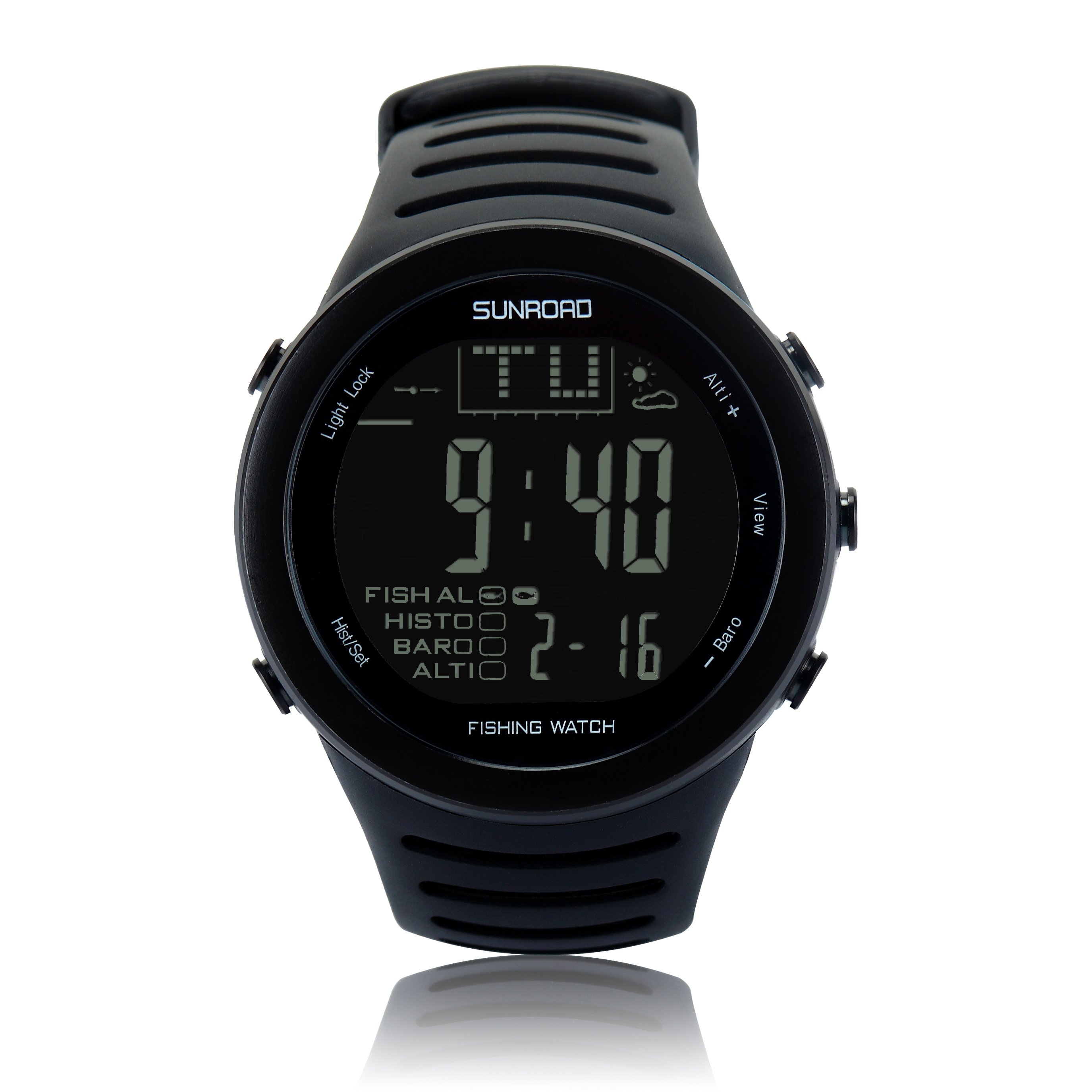 Outdoor Mountaineering Fishing Altimeter Hygrometer Thermometer Waterproof Smart Watch