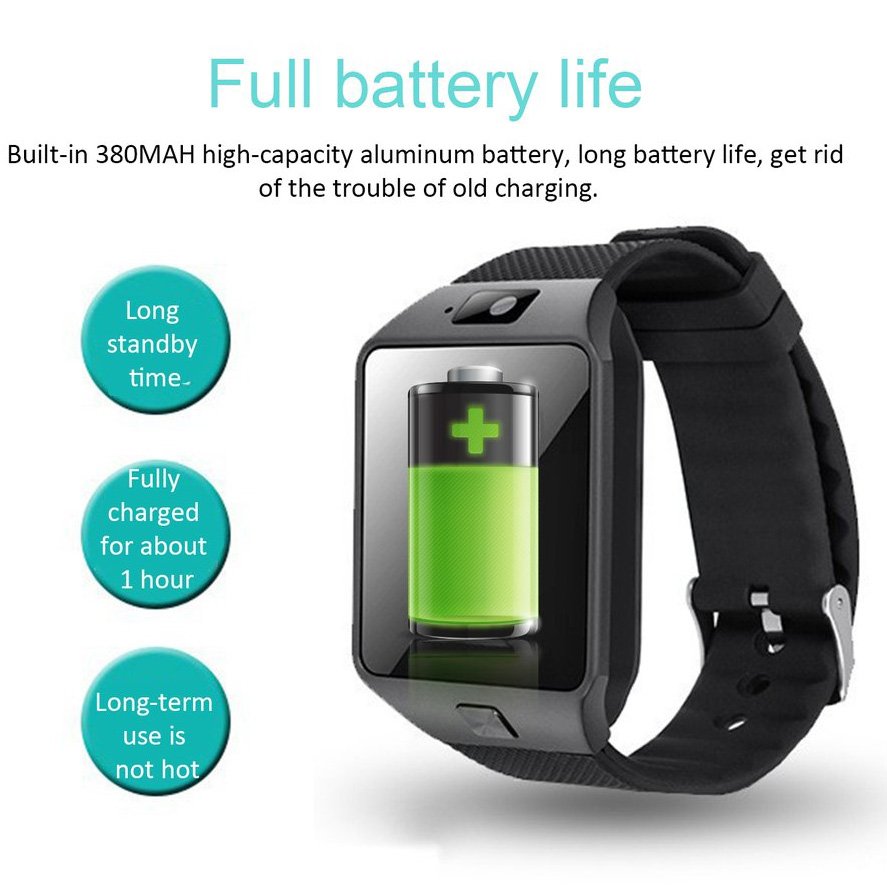 2G Pedometer Step Counter Fitness Montre Heart Rate Monitor Smartwatch DZ09 Smart Watch Sim Card Slot with Camera Men Android
