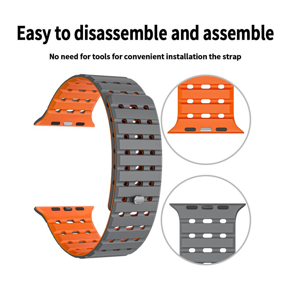 Smart Watch Strap For Men Silicone Magnetic Smart Watch Strap for apple Smart Watch Band