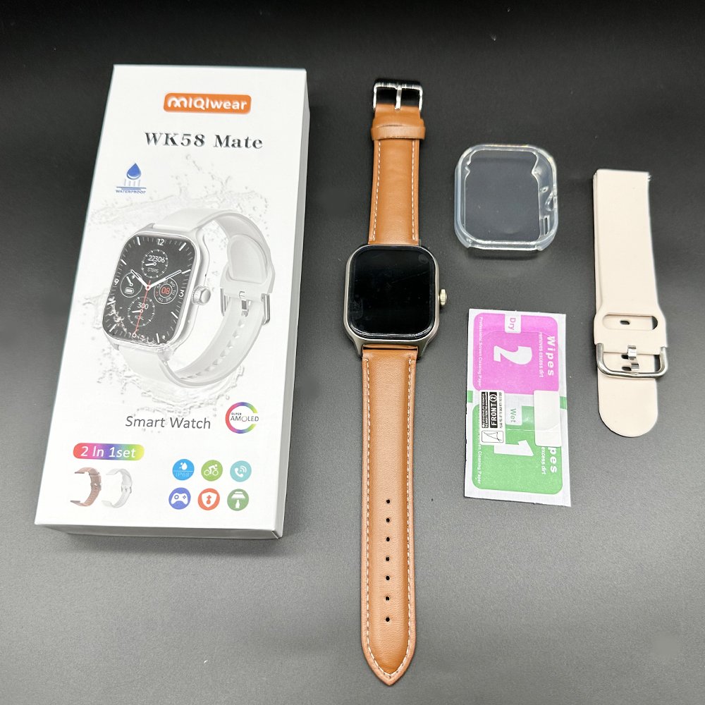 HYX Latest Smart Watch WK58 Mate Multi Sport Mode Double strap IP68 Waterproof For Men Android Ios Fitness Health Watch