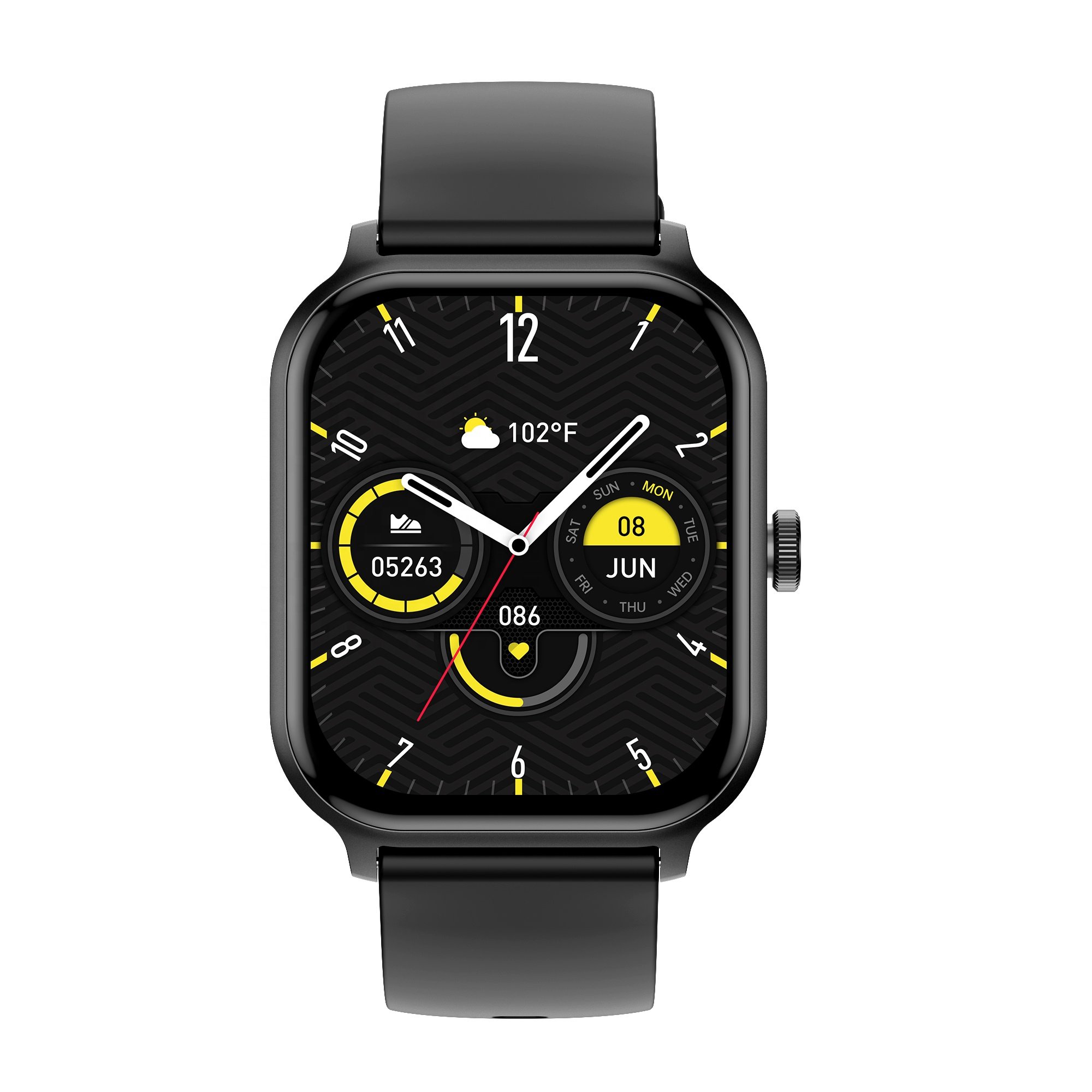 Christmas Gift 1.93 Inch Square SmartWatch P85 Da Fit App Steps Blood Pressure Oxygen Tracking Business Smart Watch