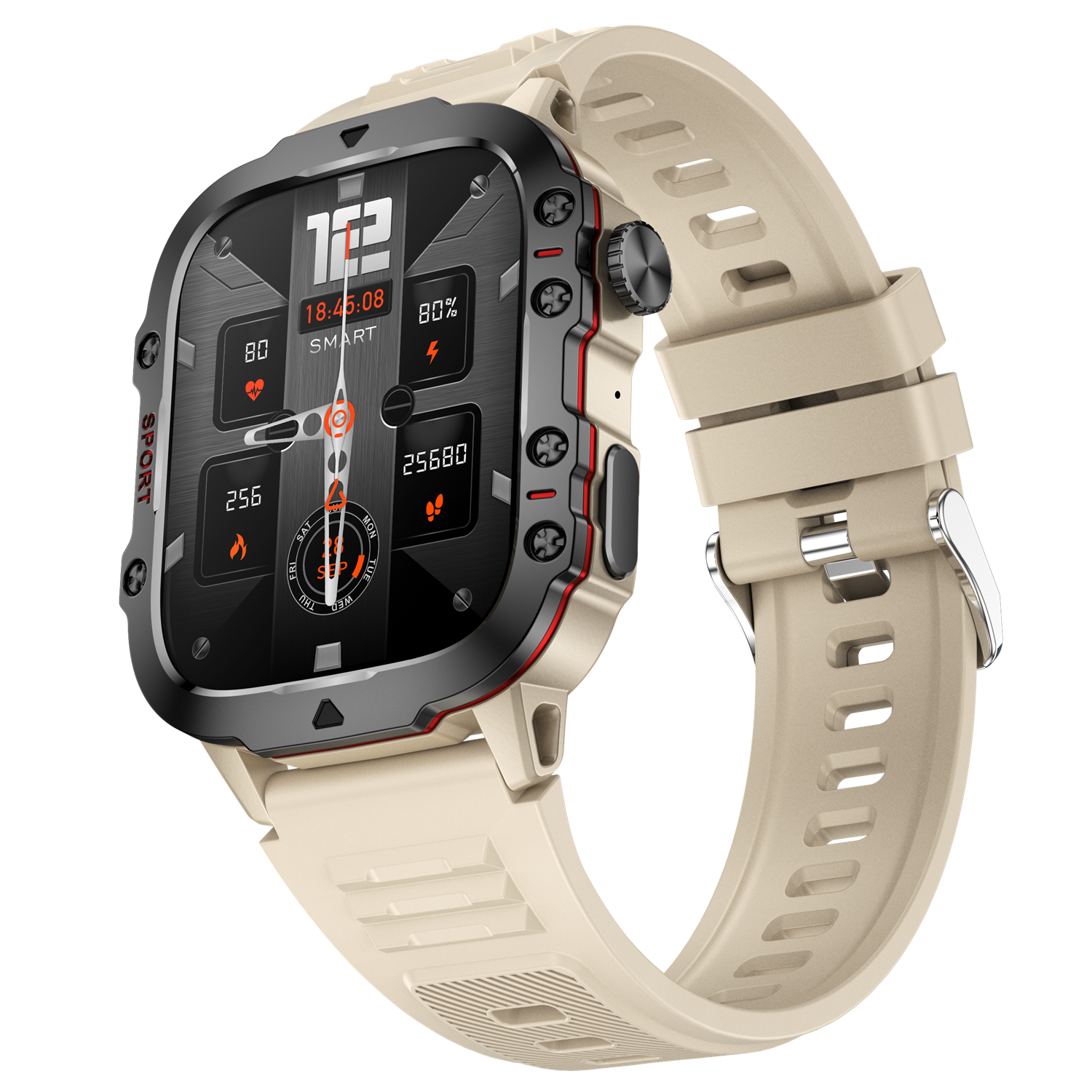 3ATM Newest 1.96 Inch Watch for Men Smart Watch 2024 QX11 Fitness Tracker Heart Rate with Blood Pressure Smartwatch